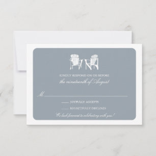 Twee Adirondack Chairs RSVP Kaart