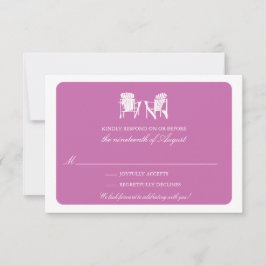 Twee Adirondack Chairs RSVP Kaart