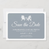 Twee Adirondack Chairs Save the Date (Voorkant)