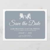 Twee Adirondack Chairs Save the Date (Voorkant)