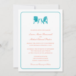 Twee Adirondack Chairs Wedding Kaart