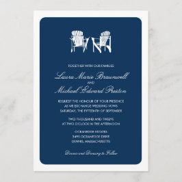 Twee Adirondack Chairs Wedding Kaart
