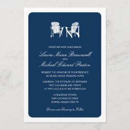 Twee Adirondack Chairs Wedding Kaart