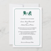 Twee Adirondack Chairs Wedding Kaart (Voorkant)