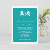 Twee Adirondack Chairs Wedding Kaart (Staand voorkant)