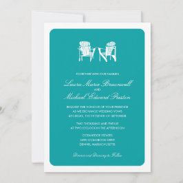 Twee Adirondack Chairs Wedding Kaart