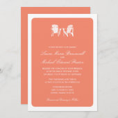 Twee Adirondack Chairs Wedding Kaart (Voorkant / Achterkant)