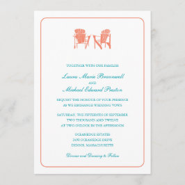Twee Adirondack Chairs Wedding Kaart