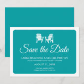 Twee Adirondack Stoelen Redden de Dag Save The Date (Voorkant / Achterkant)