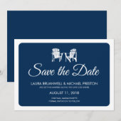 Twee Adirondack Stoelen Redden de Dag Save The Date (Voorkant / Achterkant)
