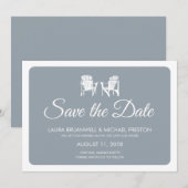 Twee Adirondack Stoelen Redden de Dag Save The Date (Voorkant / Achterkant)