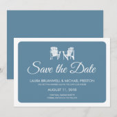 Twee Adirondack Stoelen Redden de Dag Save The Date (Voorkant / Achterkant)