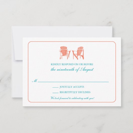 Twee Adirondack-stoelen RSVP (Voorkant)