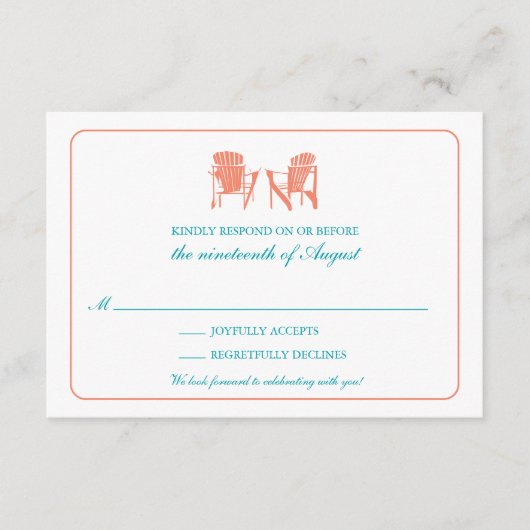 Twee Adirondack-stoelen RSVP (Voorkant)