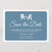 Twee Adirondack Stoelen Save the Date (Voorkant)