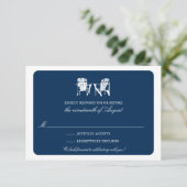 Twee Adirondackstoelen RSVP Kaart (Staand voorkant)