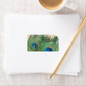 Twee Adresetiketten van Golden Peacock Etiket (Insitu)
