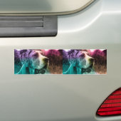 Twee afbeeldingen Auto bumper Bumpersticker (Op auto)