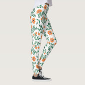 Twee afbeeldingen van bloemige leggings tonen (Rechts)
