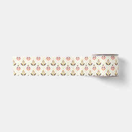 Twee afbeeldingen van een washi tape satijnen lint