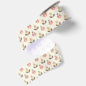 Twee afbeeldingen van een washi tape satijnen lint (Achterkant)