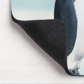 Twee affectionerende pinguïns muismat (Hoek)