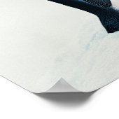 Twee affectionerende pinguïns poster (Hoek)