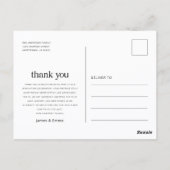 Twee Afgestudeerden Dubbele Afstudeer Dank Je Briefkaart (Achterkant)
