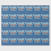 TWEE AFRIKAANS-AMERIKAANSE BOYS WRAPPINGPAPERS CADEAUPAPIER (Vlak)
