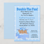 Twee Afrikaanse Amerikaanse jongens met babyschoen Kaart (Voorkant / Achterkant)