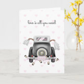 Twee Afro-Amerikaanse bruiden, Lesbische bruiloft Kaart (Gele Bloem)