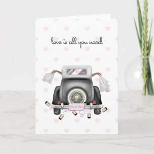 Twee Afro-Amerikaanse bruiden, Lesbische bruiloft Kaart