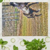 Twee afspeelbare pinto-verf-paarden ontwerpen voor theedoek (Gevouwen)