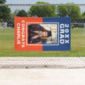 Twee Afstuderen-banner met tone Spandoek (Insitu)
