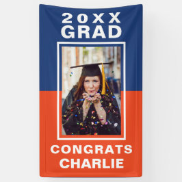 Twee Afstuderen-banner met tone Spandoek