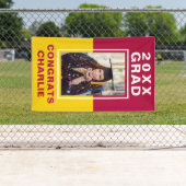 Twee Afstuderen-banner met tone Spandoek (Insitu)