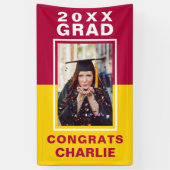 Twee Afstuderen-banner met tone Spandoek (Verticaal)