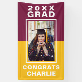 Twee Afstuderen-banner met tone Spandoek