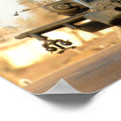 Twee AH-64-Apache-helikopters Poster (Hoek)