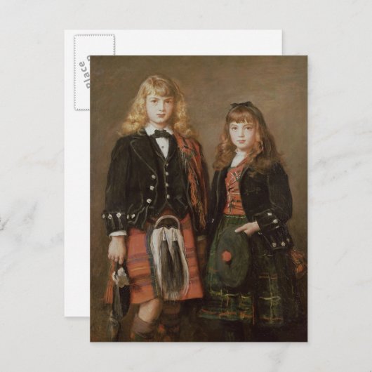 Twee airns briefkaart (Voorkant / Achterkant)