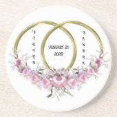 Twee als een bruiloft Onderzetter (Voorkant)