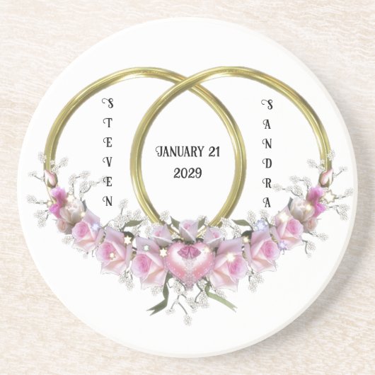 Twee als een bruiloft Onderzetter (Voorkant)