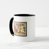 Twee Amazons in gevechten met een Grieks Mok (Voorkant links)