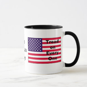 Twee Amerikaanse vlaggen Mok