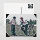 Twee Amishmen die Briefkaart overwegen (Voorkant / Achterkant)