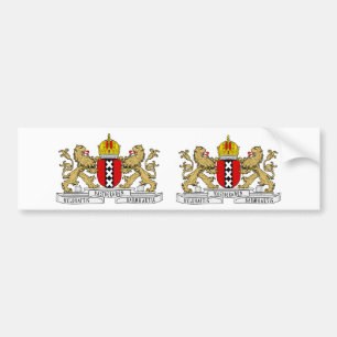 TWEE Amsterdam wapenschild Bumpersticker