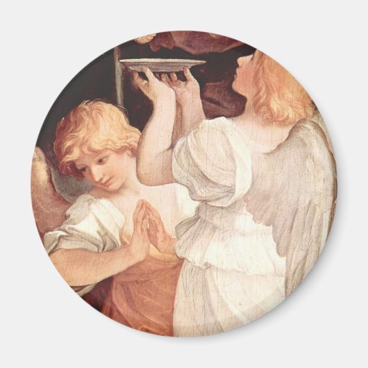 Twee Angels, Guido Reni Christelijke Baroque Fine Magneet (Voorkant)