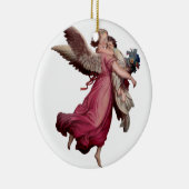 Twee Angels in vlucht Keramisch Ornament (Rechts)