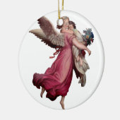 Twee Angels in vlucht Keramisch Ornament (Links)