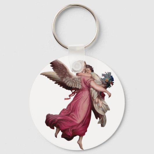 Twee Angels in vlucht Sleutelhanger (Voorkant)